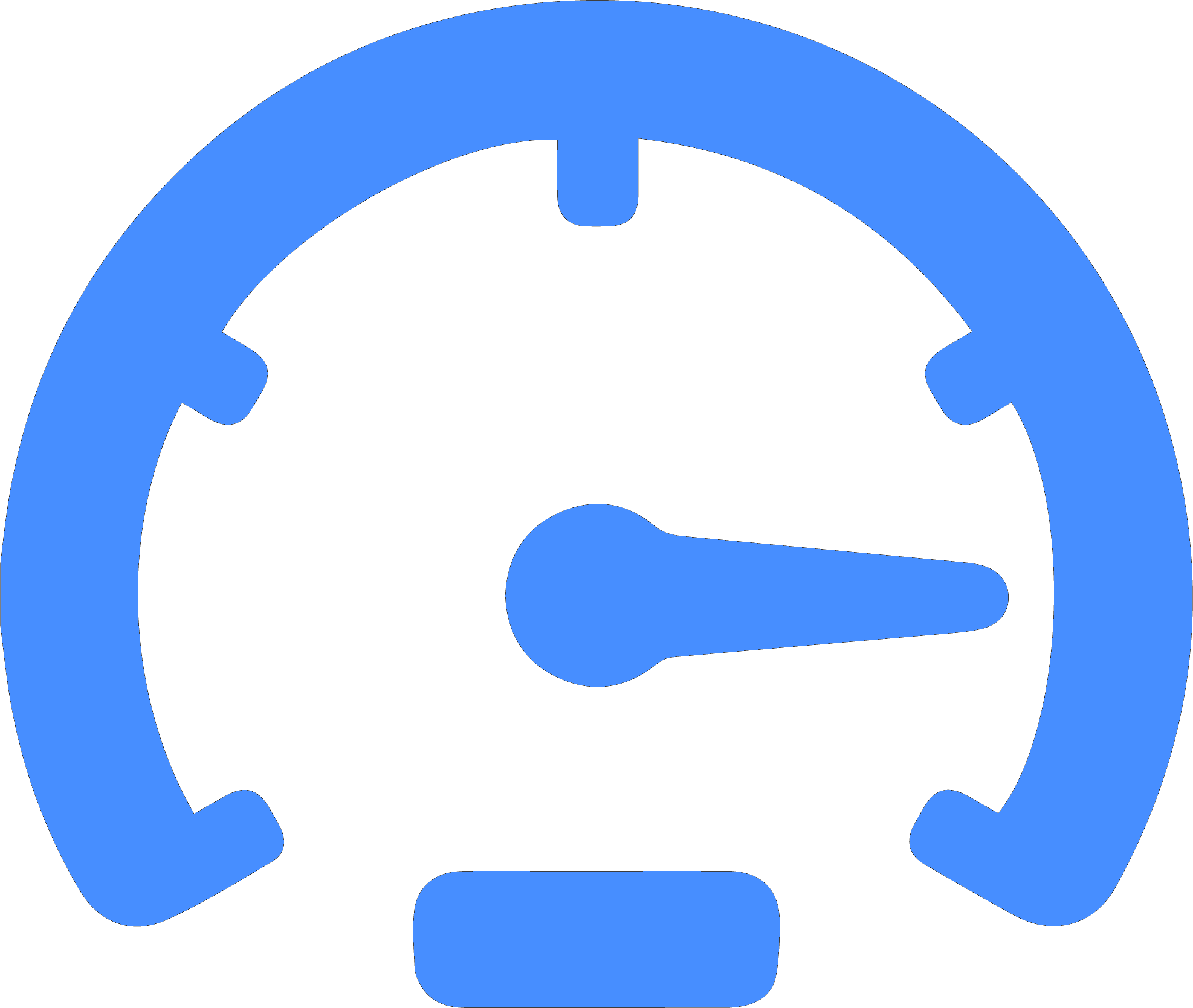 Blue Text Computer Speed Icons Transparent PNG Image