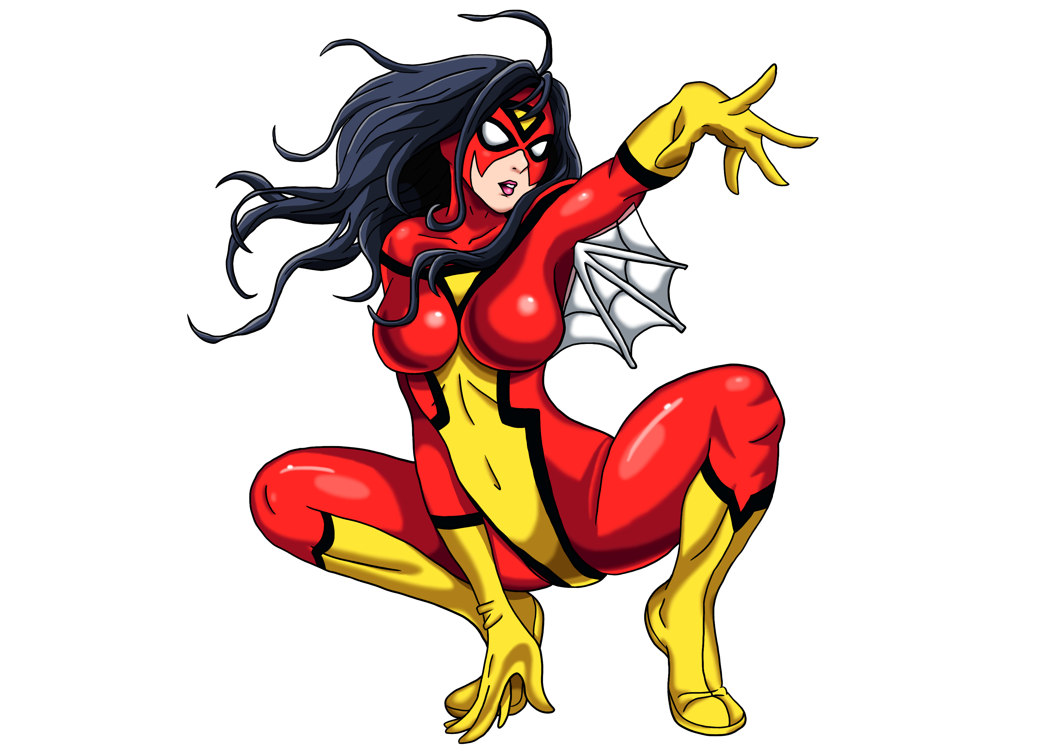 Spider Woman Background Transparent PNG Image