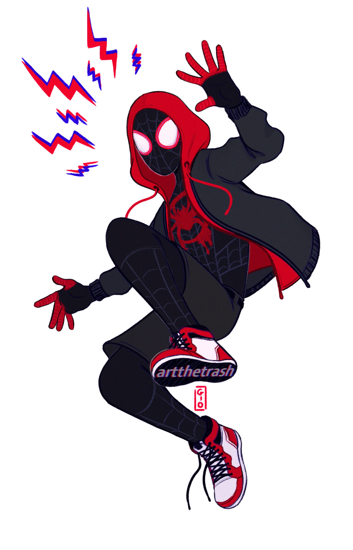 The Spider-Man Into Spider-Verse Transparent PNG Image