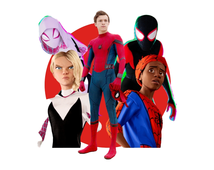 The Spider-Man Into Spider-Verse Transparent PNG Image