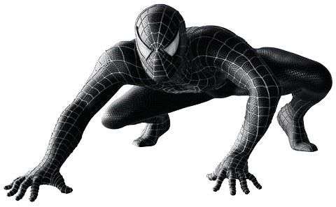 Spiderman Black Transparent PNG Image