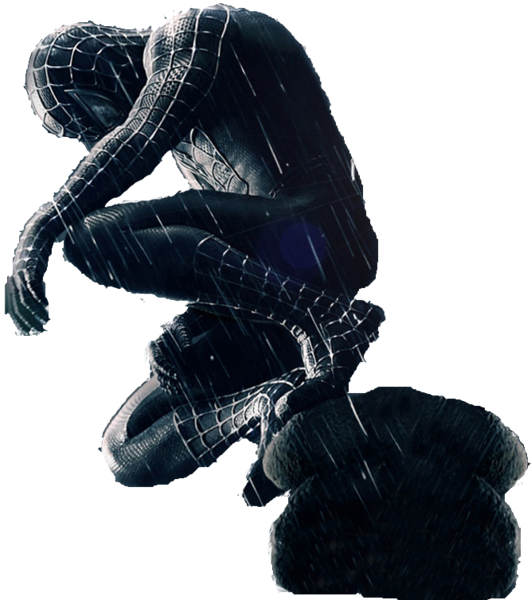 Spiderman Black Background Transparent PNG Image
