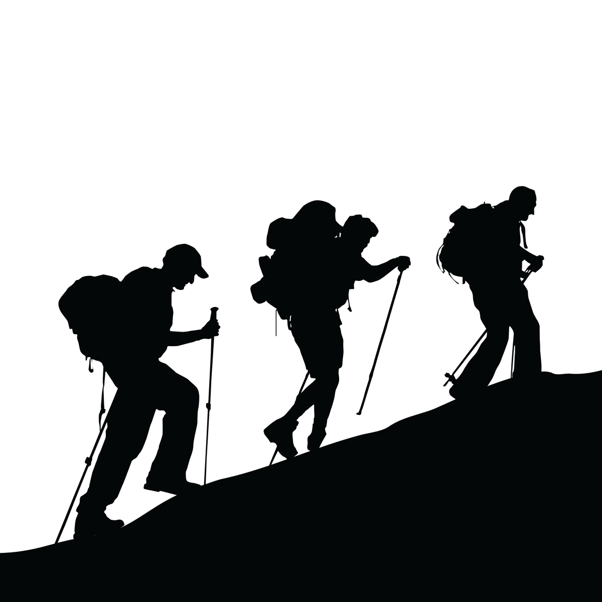Climbing Silhouette Black Royaltyfree Mountaineering File Transparent PNG Image