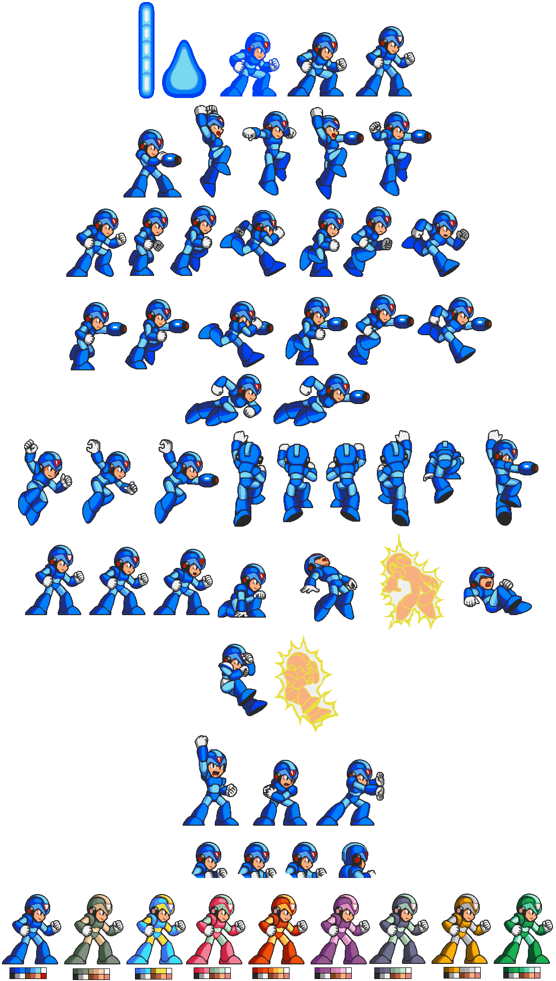 Point Art Sprite Mega Man Transparent PNG Image
