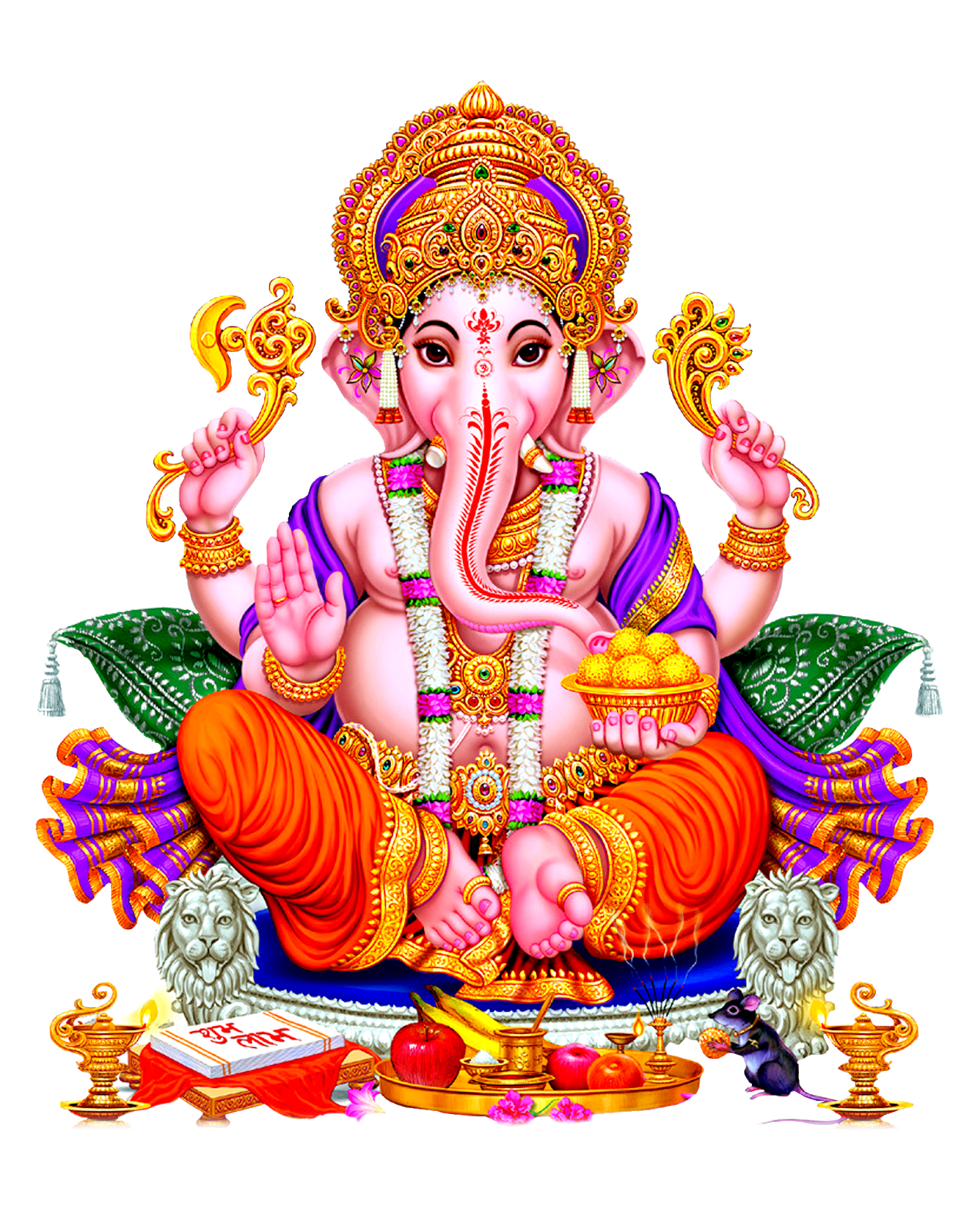 Lord Ganesha Transparent PNG Image