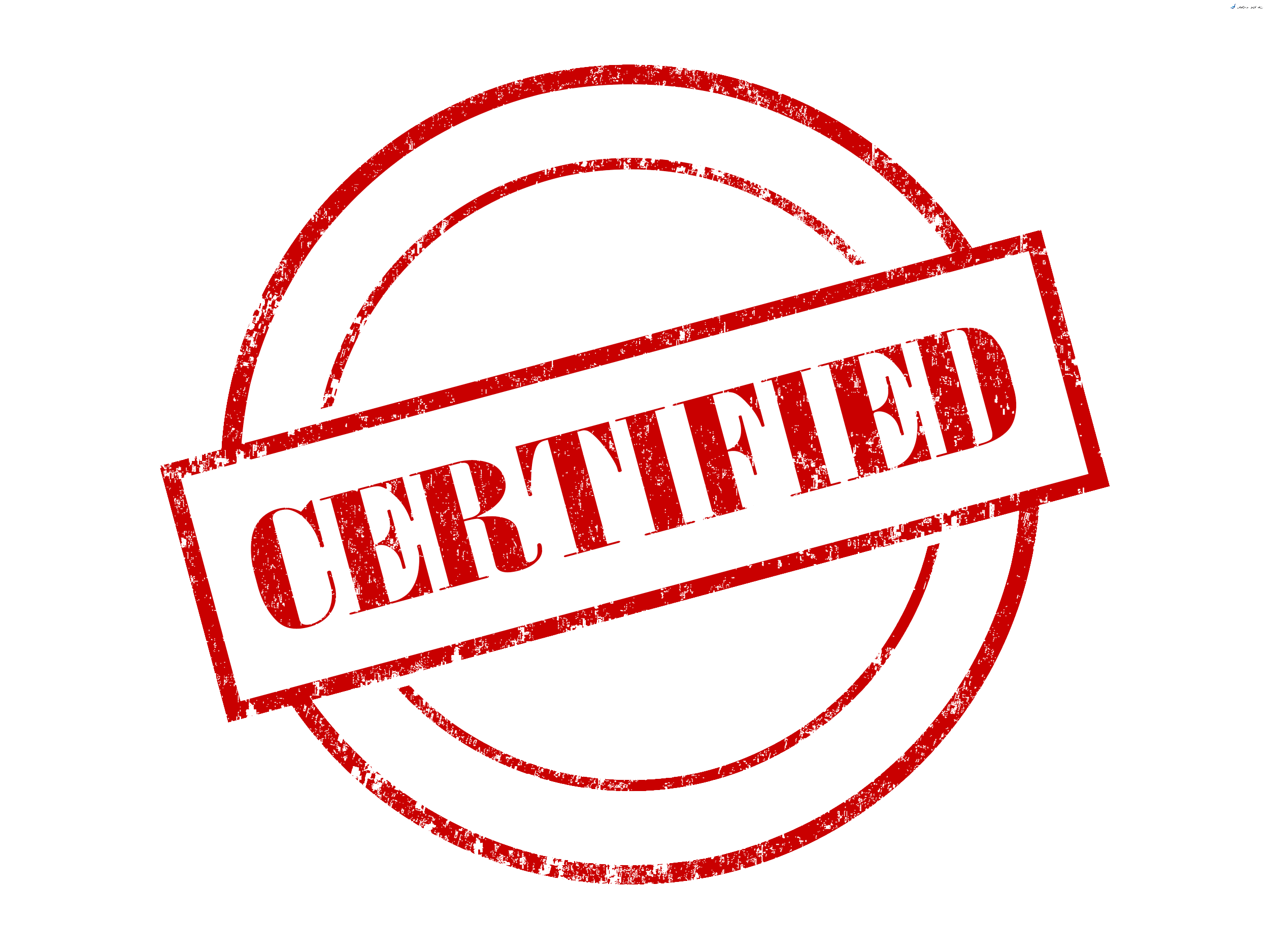 Certified Stamp Transparent PNG Image