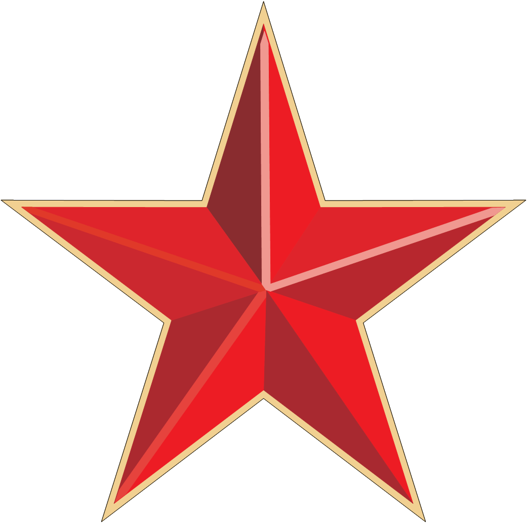 Red Star Transparent PNG Image