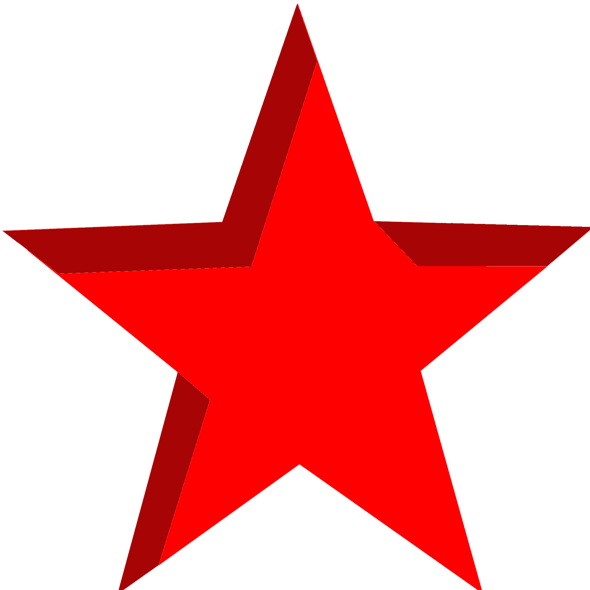 Red Star Transparent PNG Image