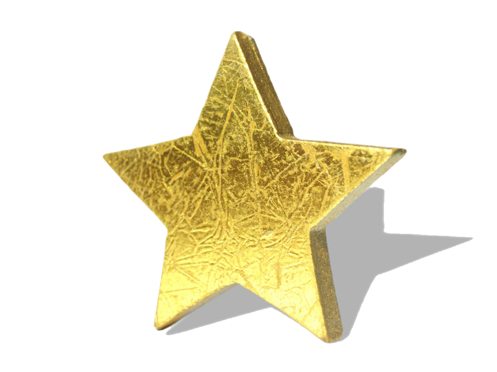 Star Glitter Gold Transparent PNG Image