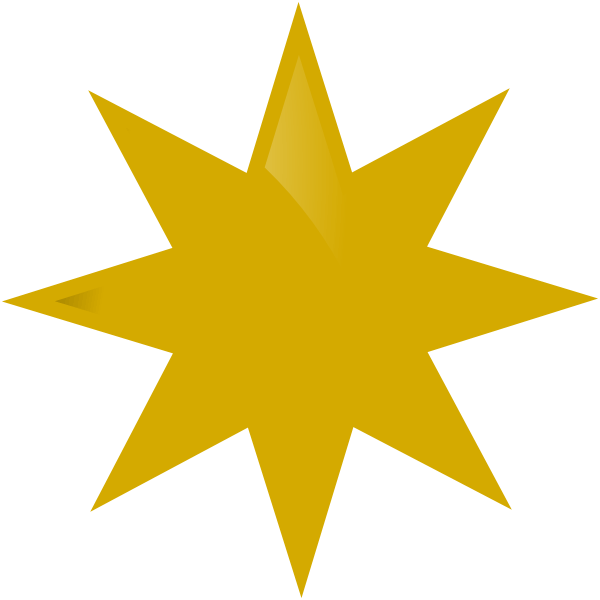 Star Gold Transparent PNG Image