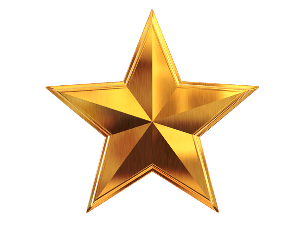 Star Gold Transparent PNG Image