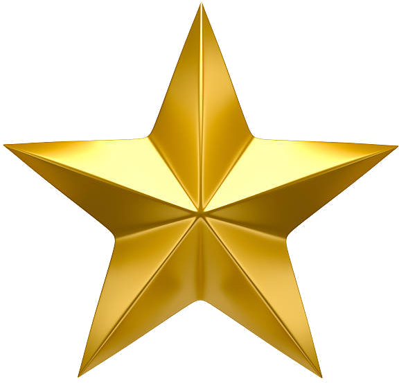 Star Gold Transparent PNG Image