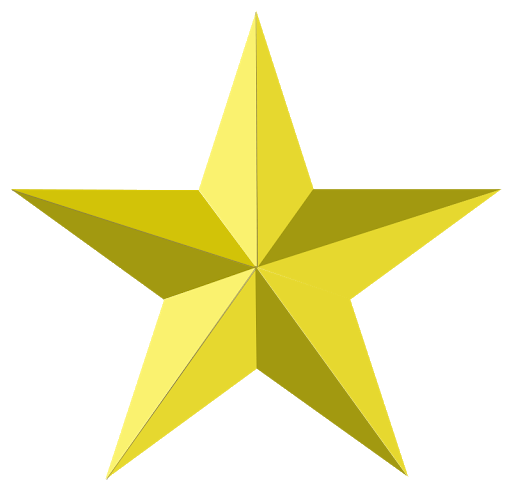Star Gold Transparent PNG Image