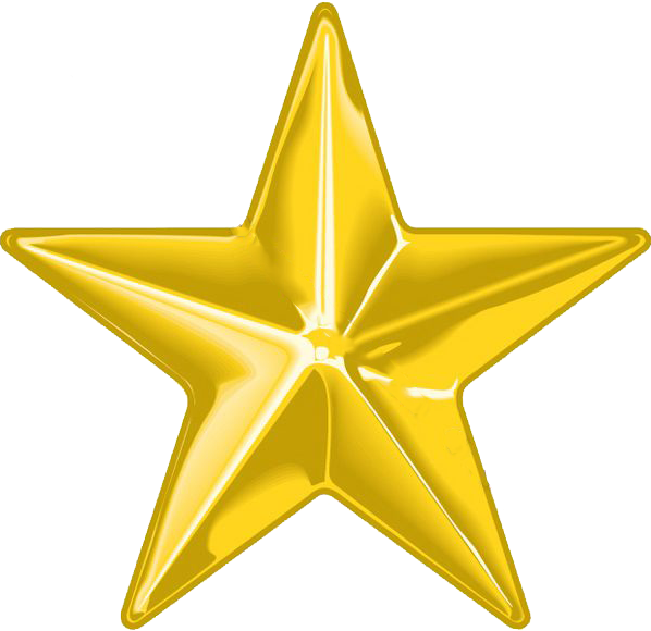 Vector Star Gold Transparent PNG Image