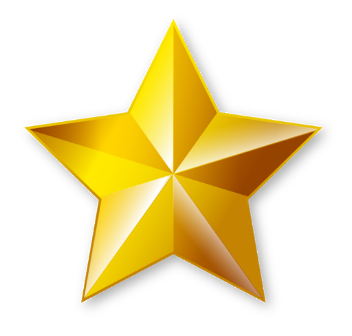 Vector Star Gold Transparent PNG Image