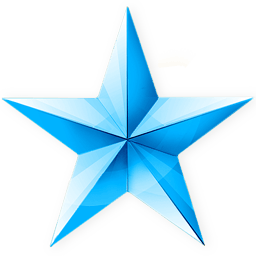 Blue Star Transparent PNG Image