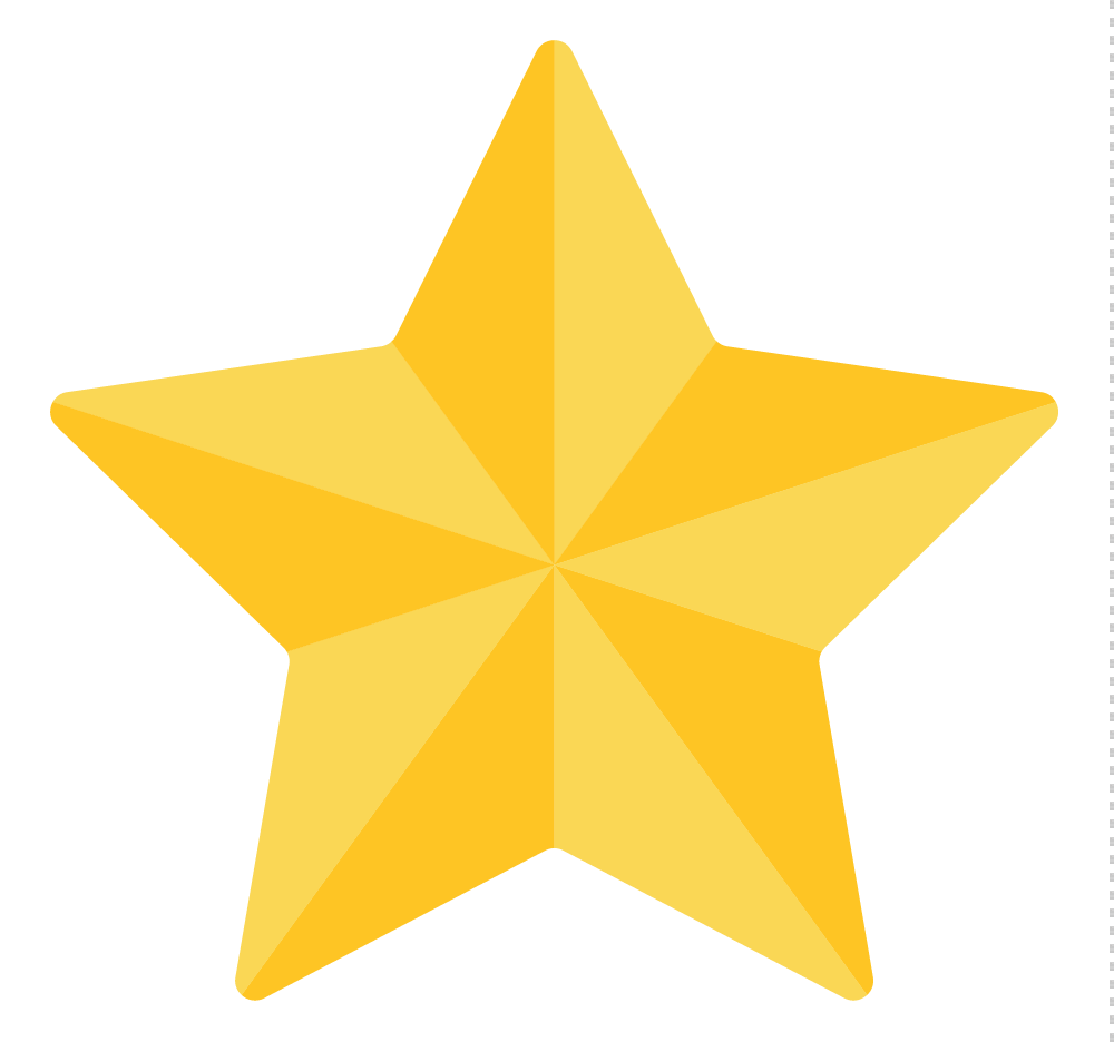 3D Gold Star Background Transparent PNG Image