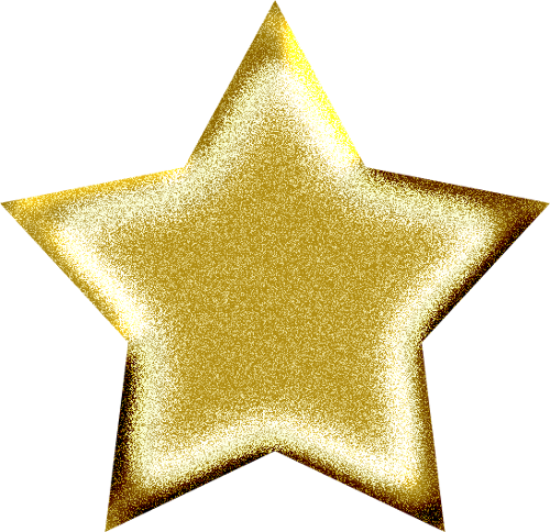 Christmas Gold Star Transparent PNG Image