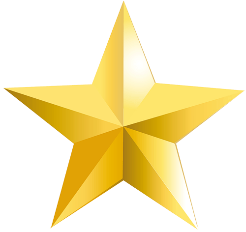 Yellow Star Transparent PNG Image