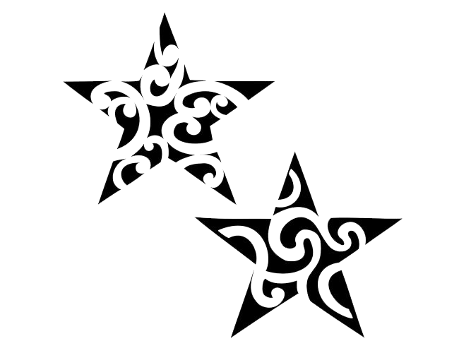 Star Tattoos Transparent PNG Image