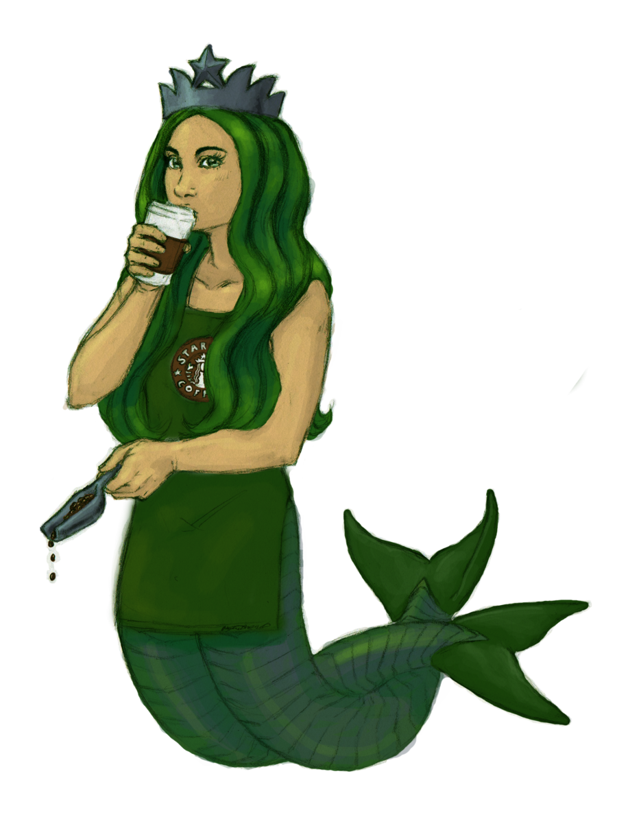 Siren Frappuccino Coffee Starbucks Mermaid Transparent PNG Image