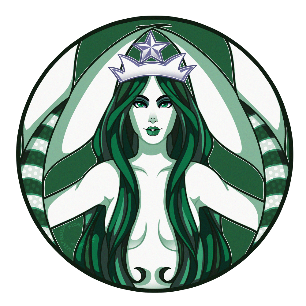 T-Shirt Logo Coffee Starbucks Mermaid Transparent PNG Image