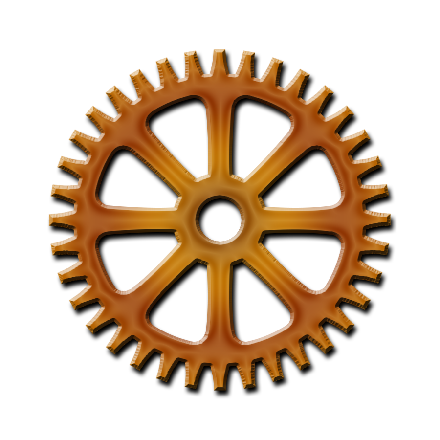Steampunk Gear Transparent PNG Image