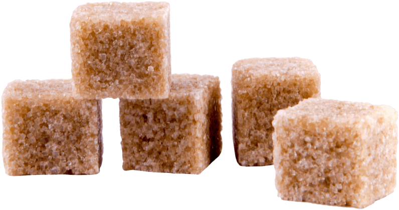 Brown Cane Big Sugar Cubes Transparent PNG Image