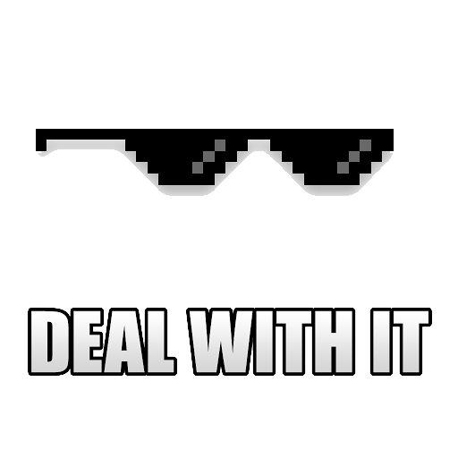 Deal With It Sunglass Background Transparent PNG Image