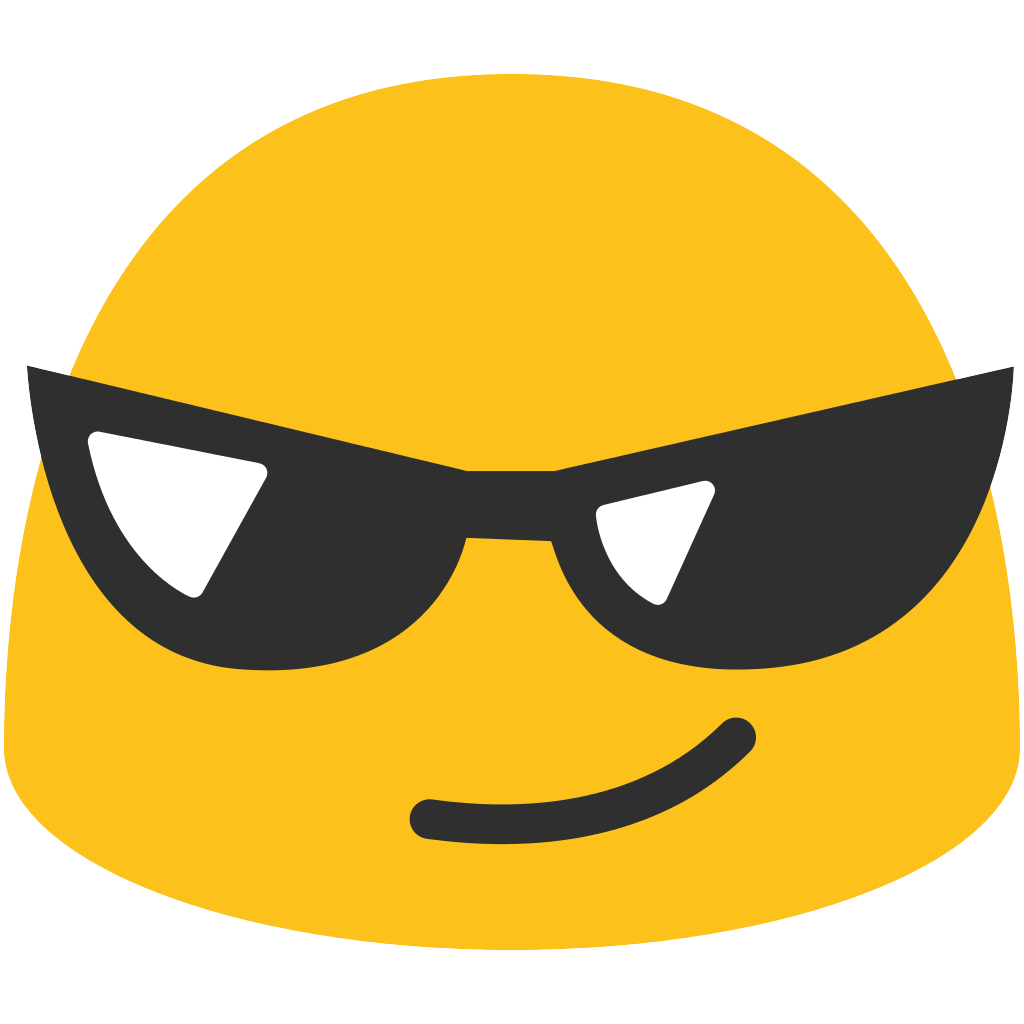 Sunglasses Emoji Transparent PNG Image