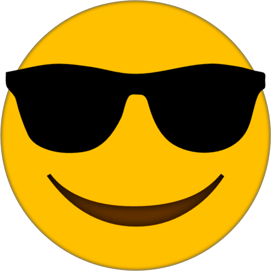 Sunglasses Emoji Transparent PNG Image