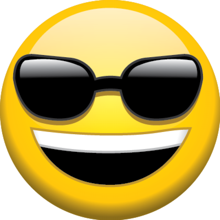 Sunglasses Emoji Background Transparent PNG Image