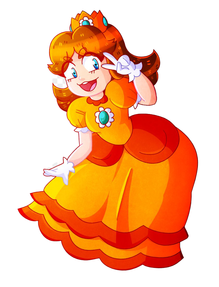 Princess Daisy Transparent PNG Image