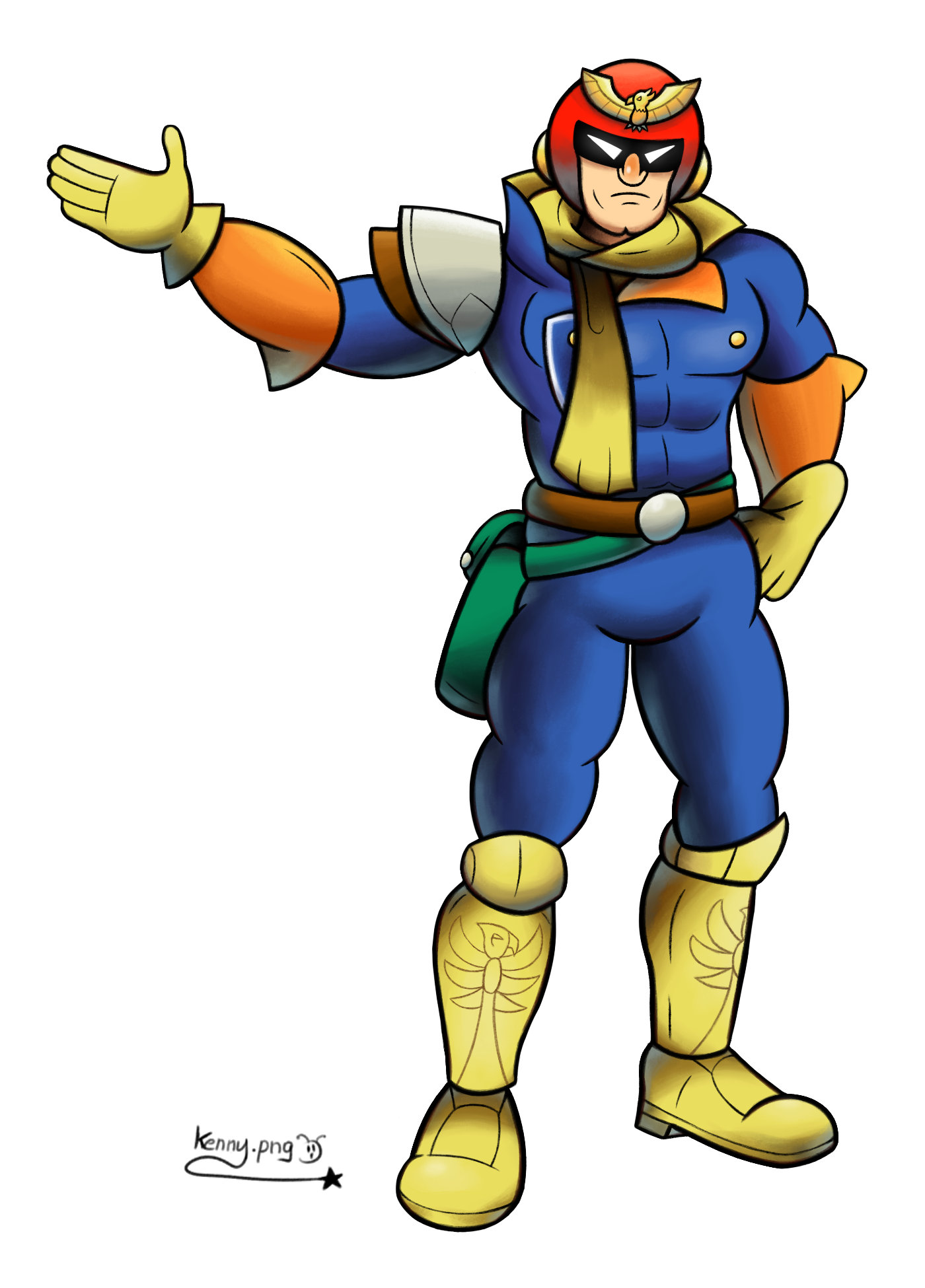 Falcon Captain Transparent PNG Image