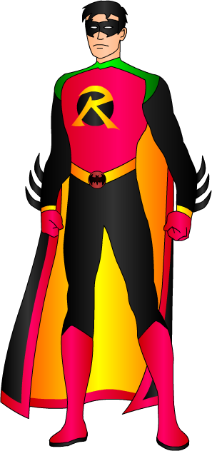 Superhero Robin Transparent PNG Image