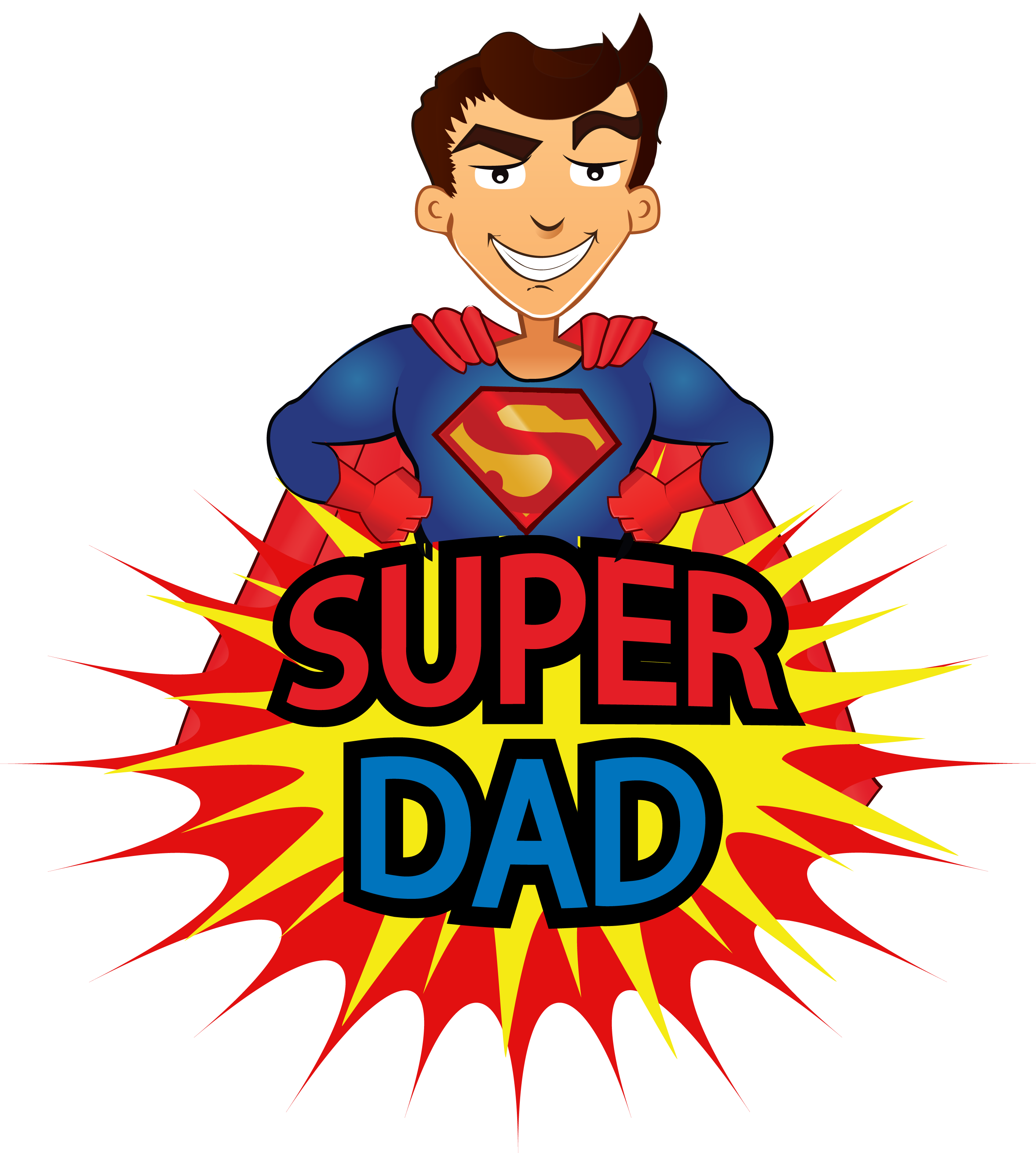 Art Superhero Mug Father Superman Transparent PNG Image
