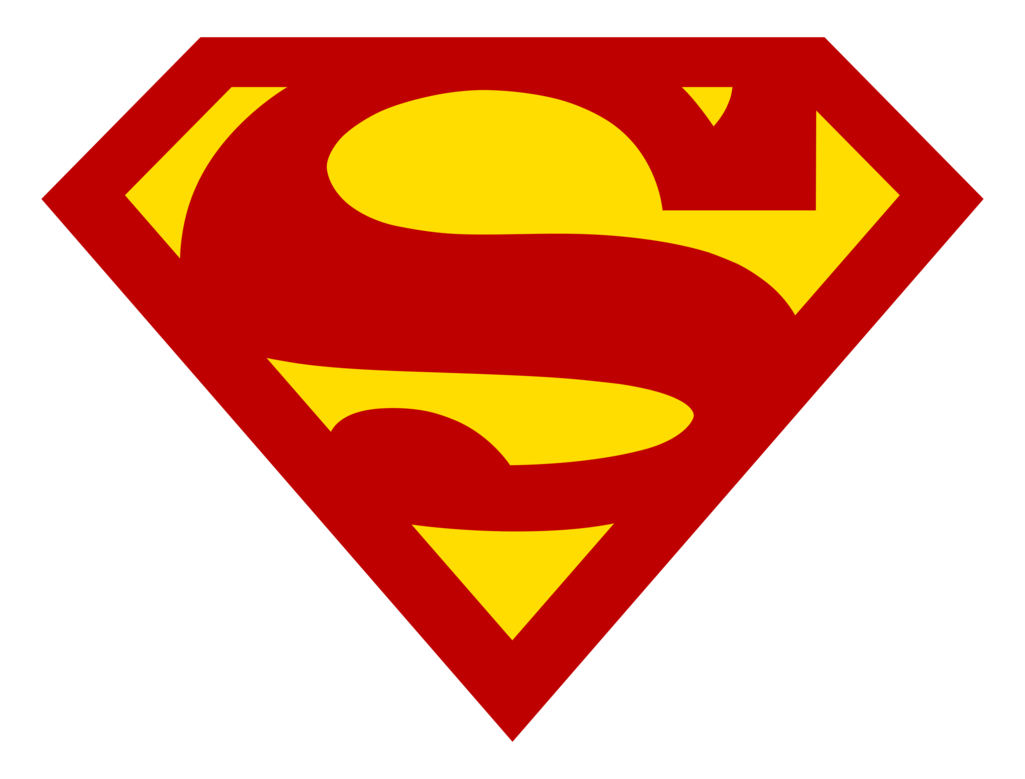 Logo Batman Text Yellow Superman Transparent PNG Image