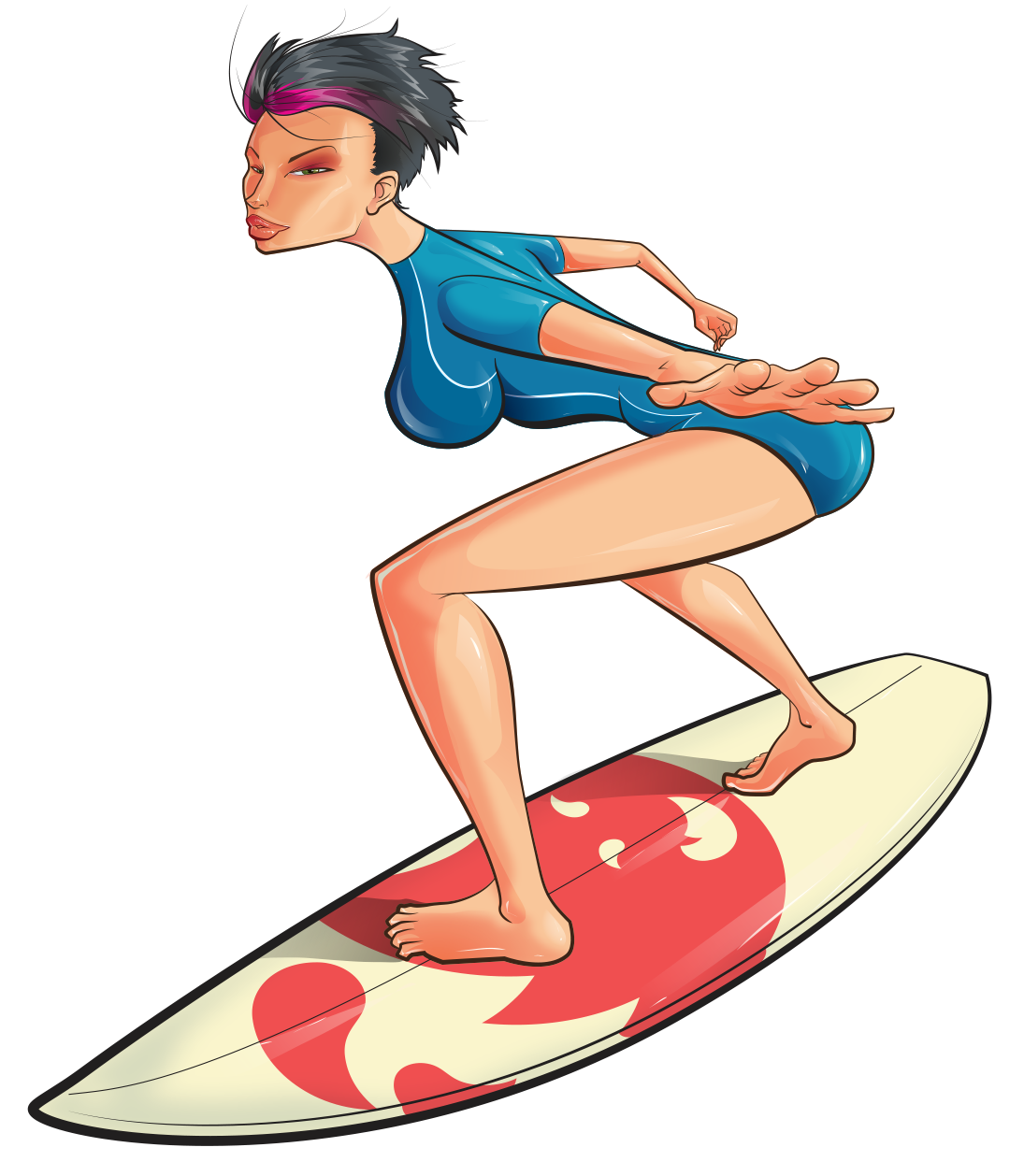 Surfing Transparent PNG Image