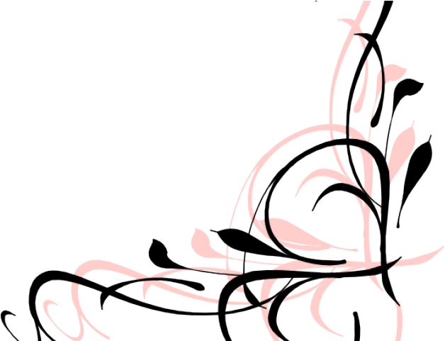 Floral Swirl Artistic Transparent PNG Image