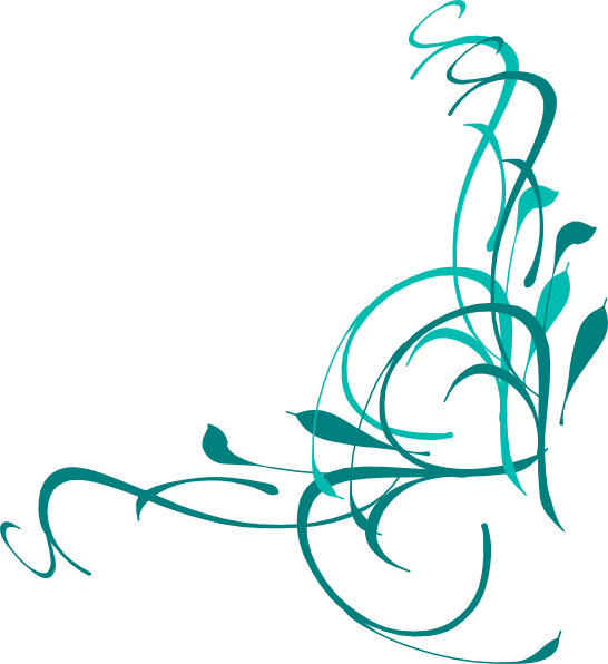Floral Corner Swirl File Transparent PNG Image