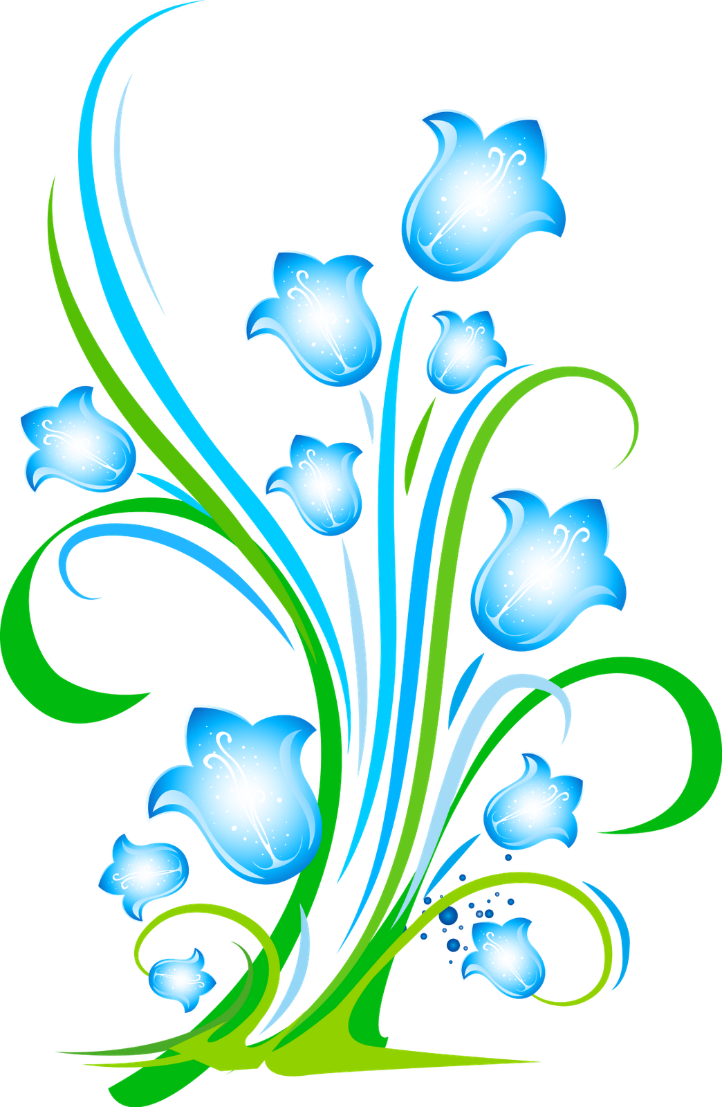 Floral Swirl Transparent PNG Image