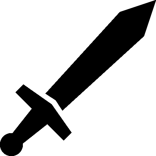 Black Sword Transparent PNG Image