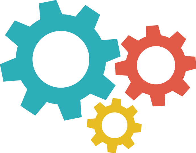 Design Ppt Data Gear Icon Transparent PNG Image