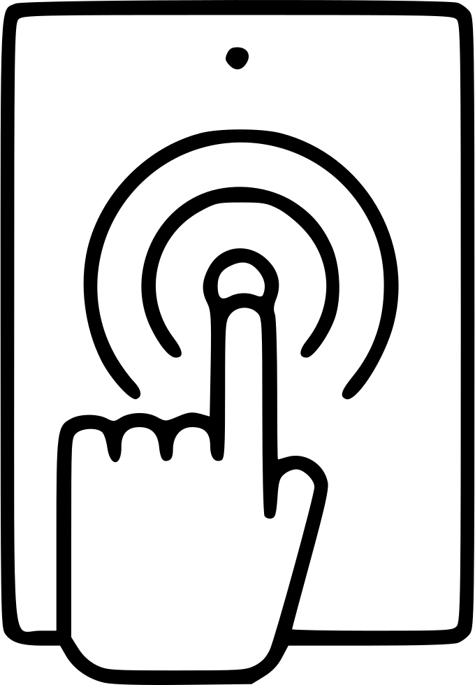 Finger Tablet Icon Transparent PNG Image