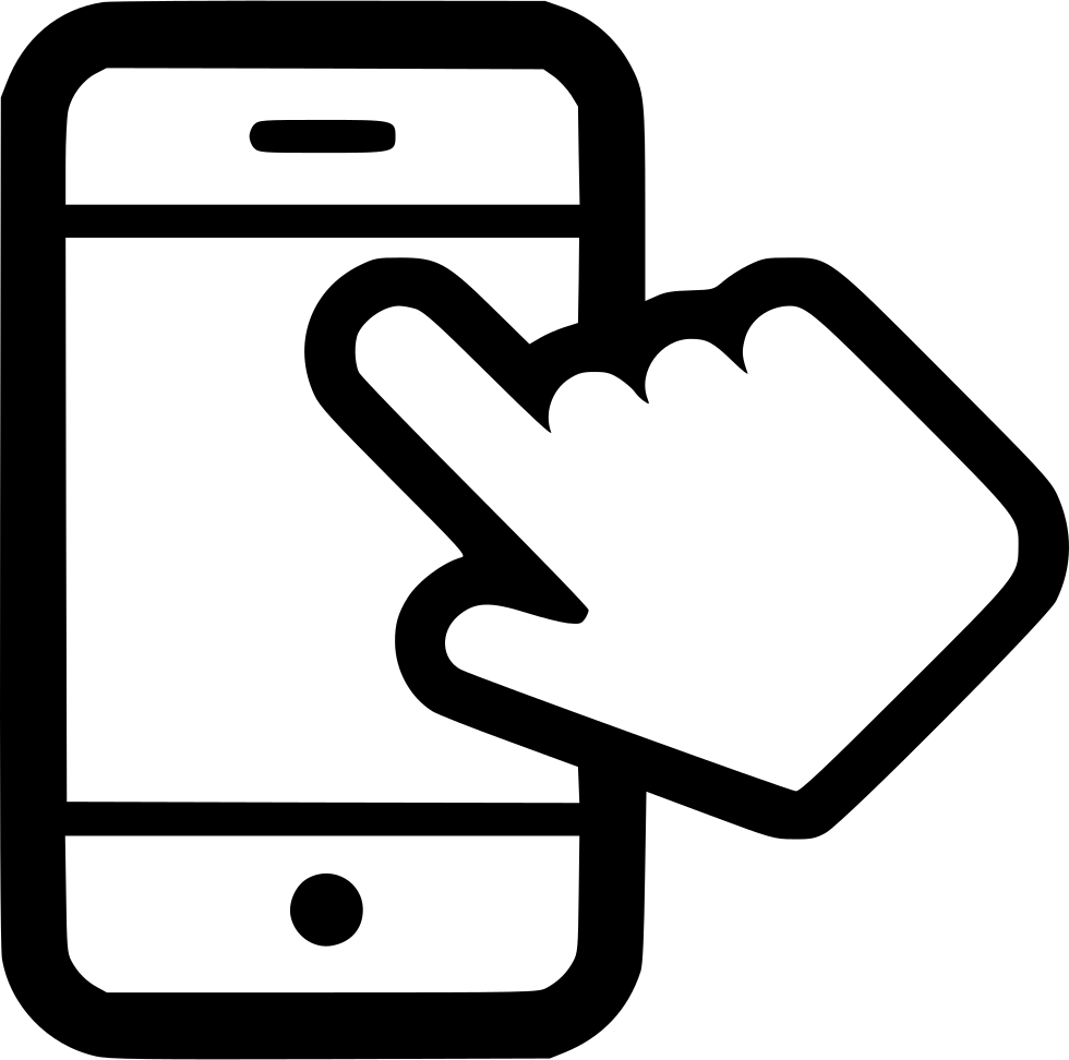Mobile Finger Tablet Transparent PNG Image