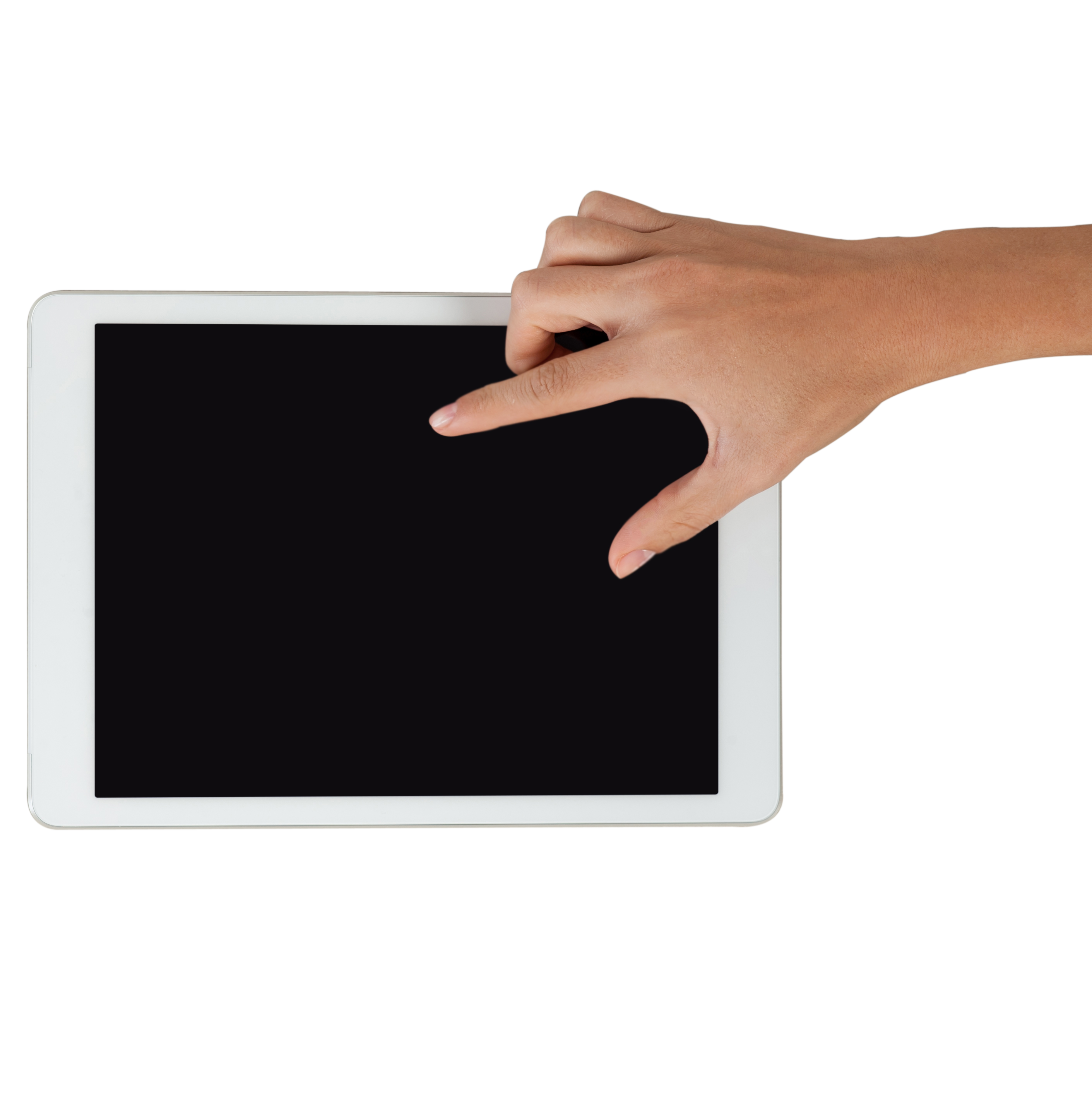 Vector Finger Tablet Hand Transparent PNG Image