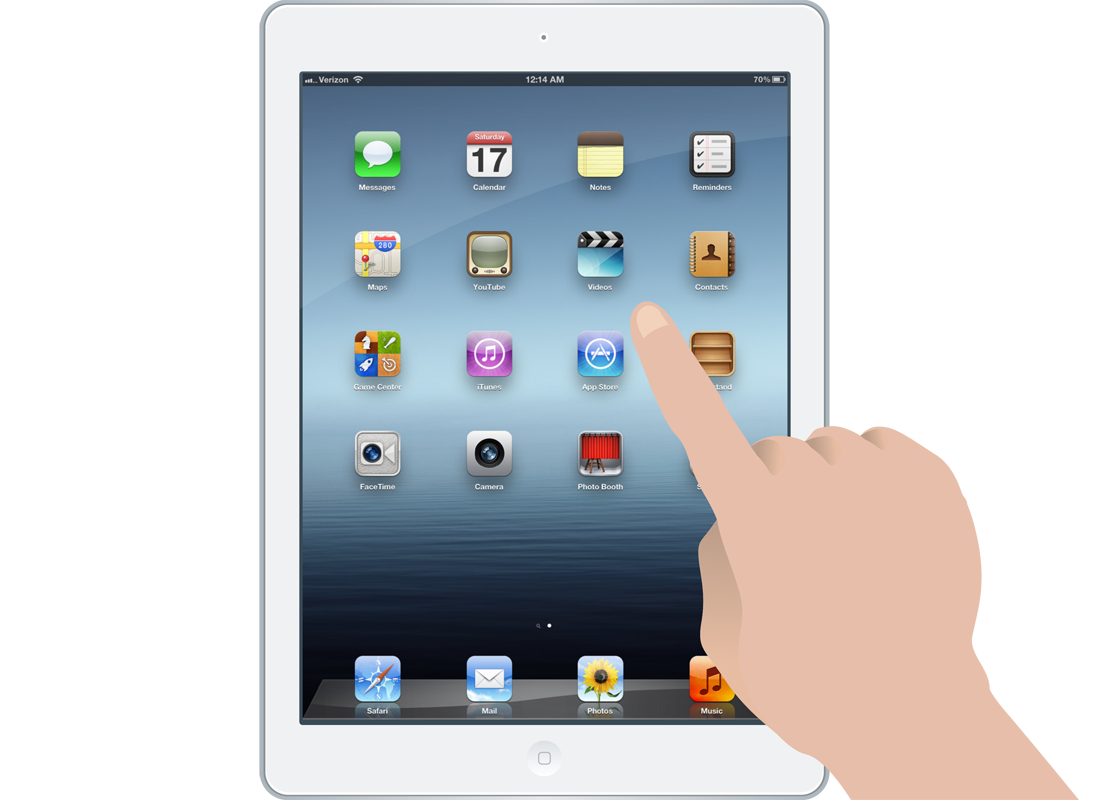 Vector Finger Tablet Transparent PNG Image
