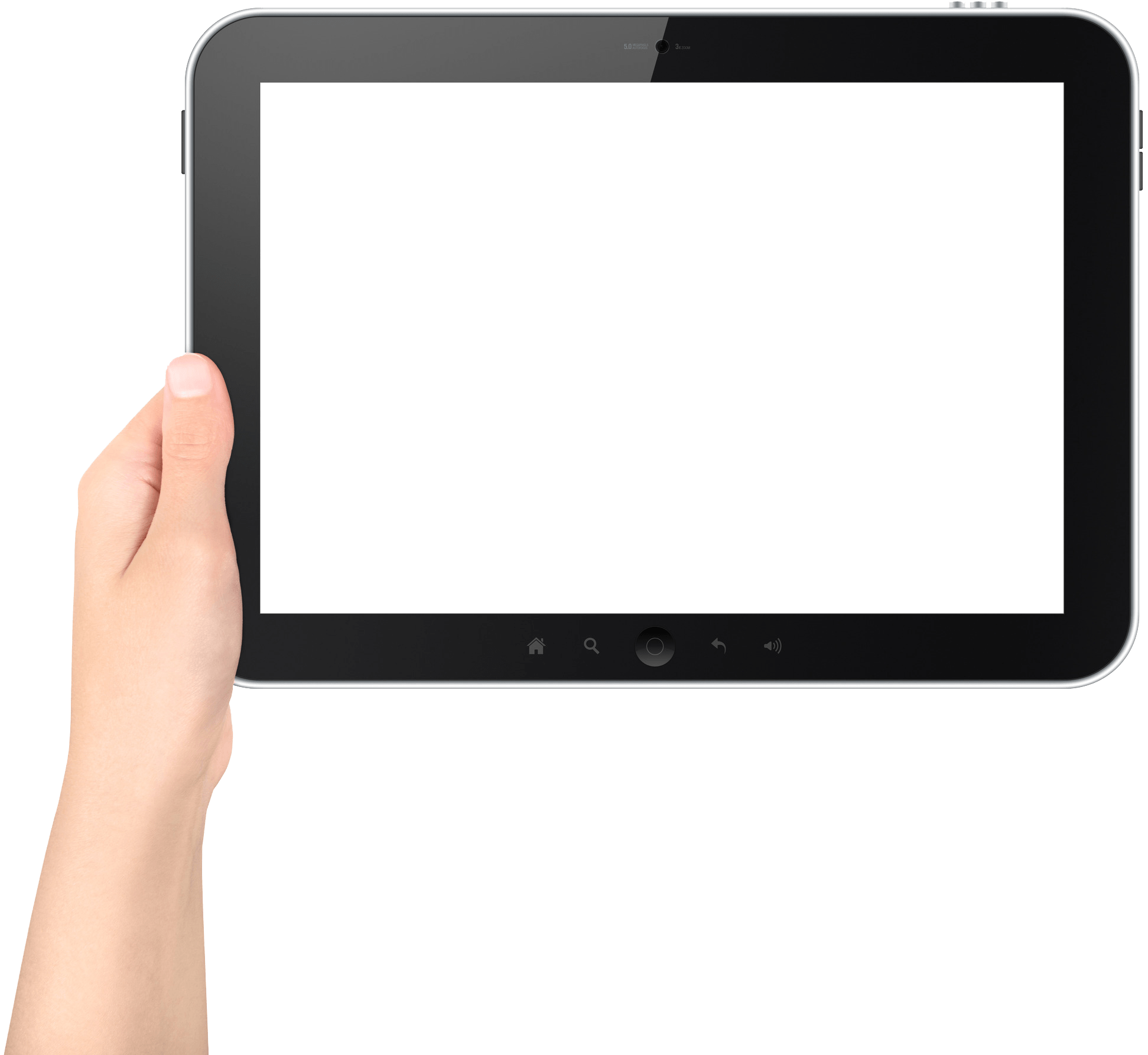 Tablet Holding Female Hand Transparent PNG Image