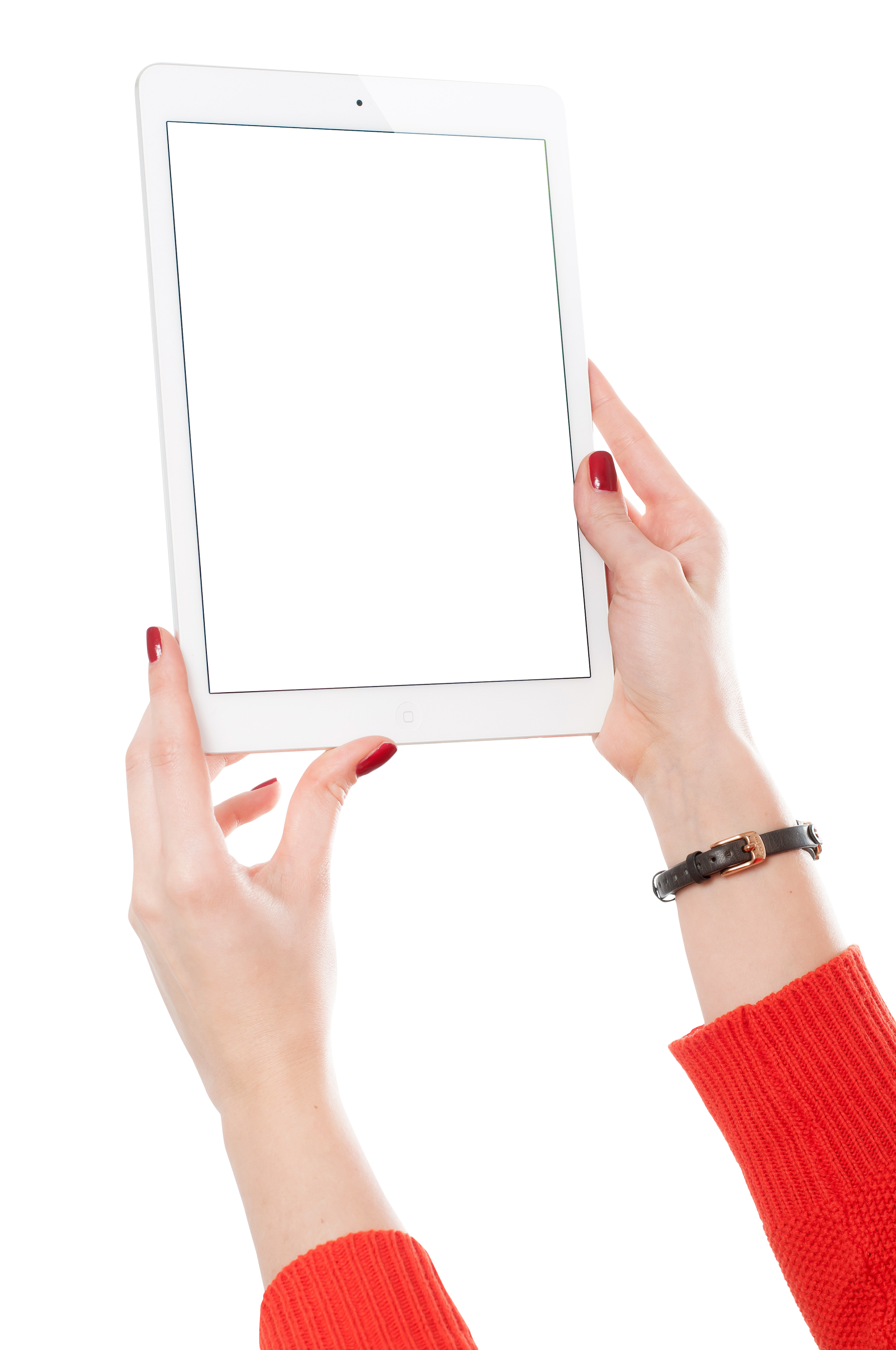 Tablet Holding Female Hand Transparent PNG Image