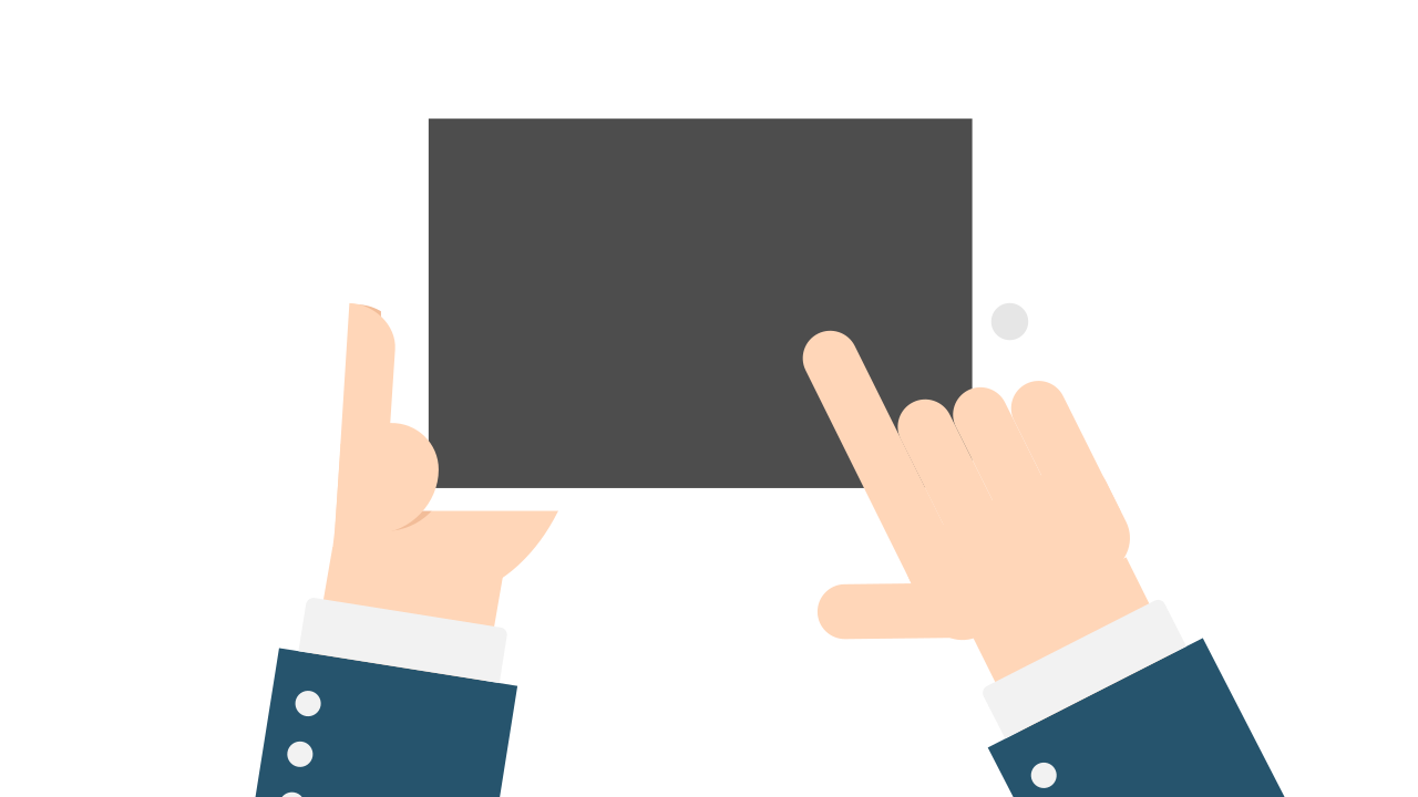 Male Tablet Holding Hand Transparent PNG Image
